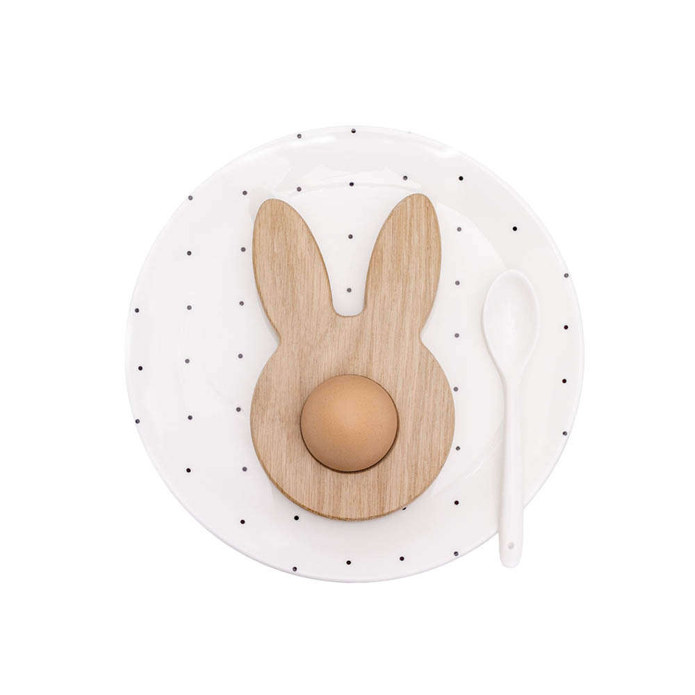 EULENSCHNITT Eierbecher Hase