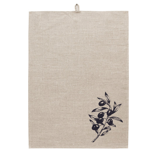 FROHSTOFF Geschirrtuch Leinen Olive