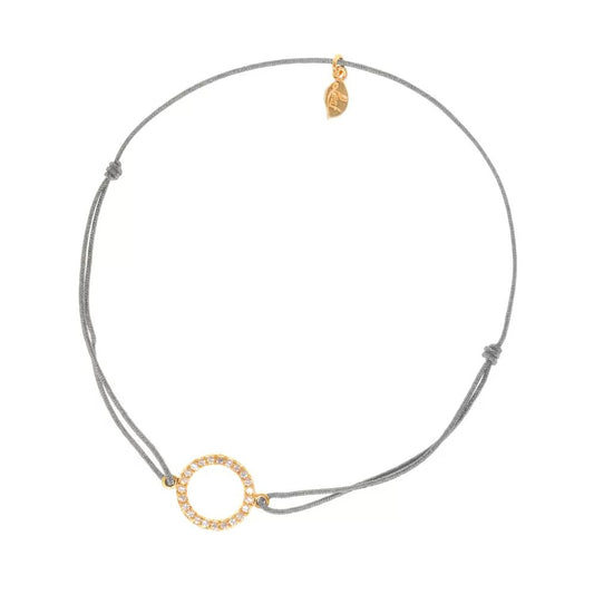 LEAF Glücksarmband Circle Gelbgold