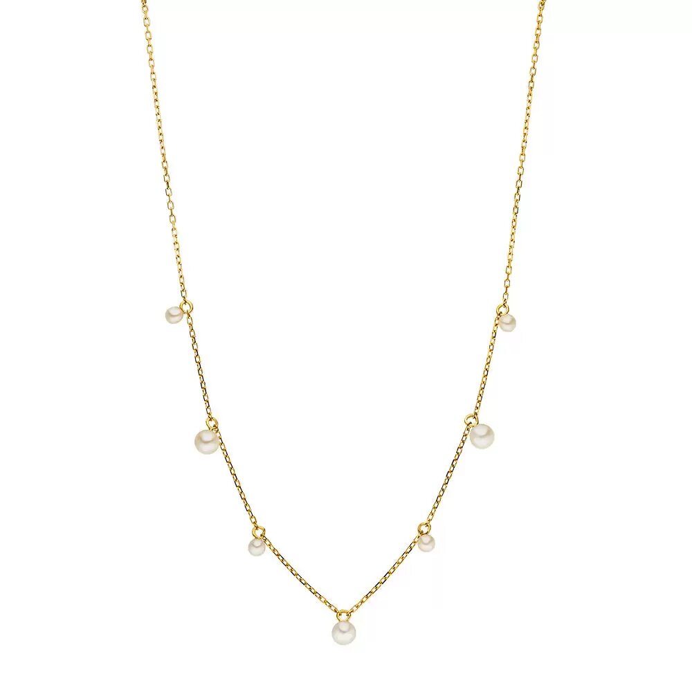 LEAF Halskette Rain Drop Gelbgold