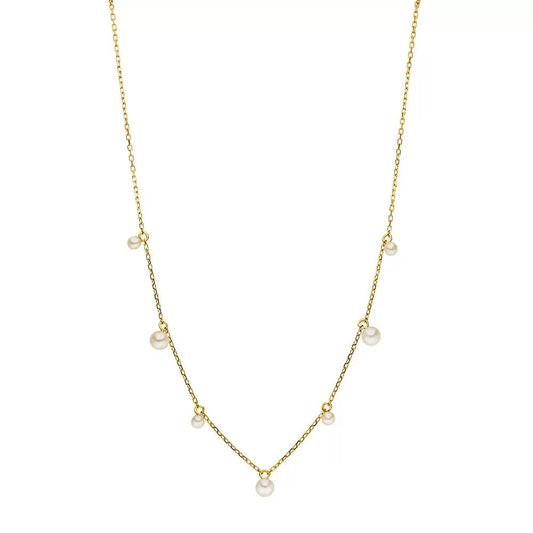 LEAF Halskette Rain Drop Gelbgold