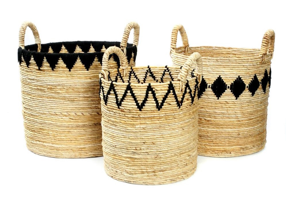 BAZAR BIZAR Banana Stitched Basket - Körbe in 3 Größen