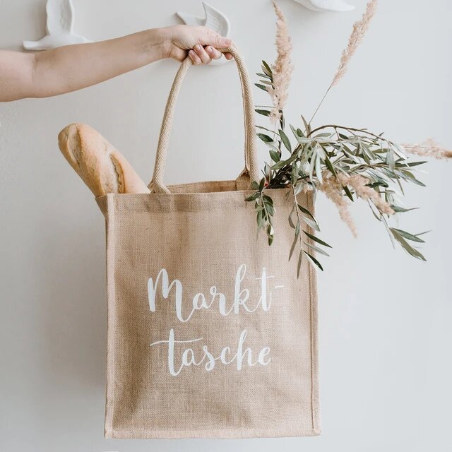 EULENSCHNITT Juteshopper Markttasche