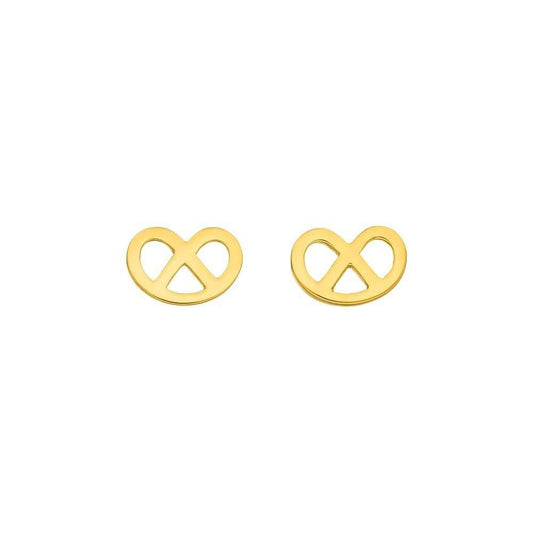 LEAF Ohrstecker - Brezn Gelbgold