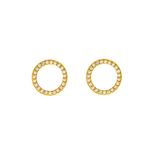 LEAF Ohrstecker Circle of Life Gelbgold