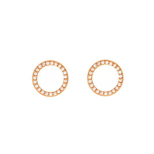 LEAF Ohrstecker Circle of Life Rosegold
