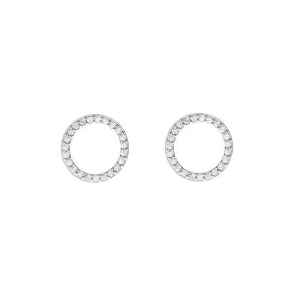 LEAF Ohrstecker Circle of Life Sterlingsilber