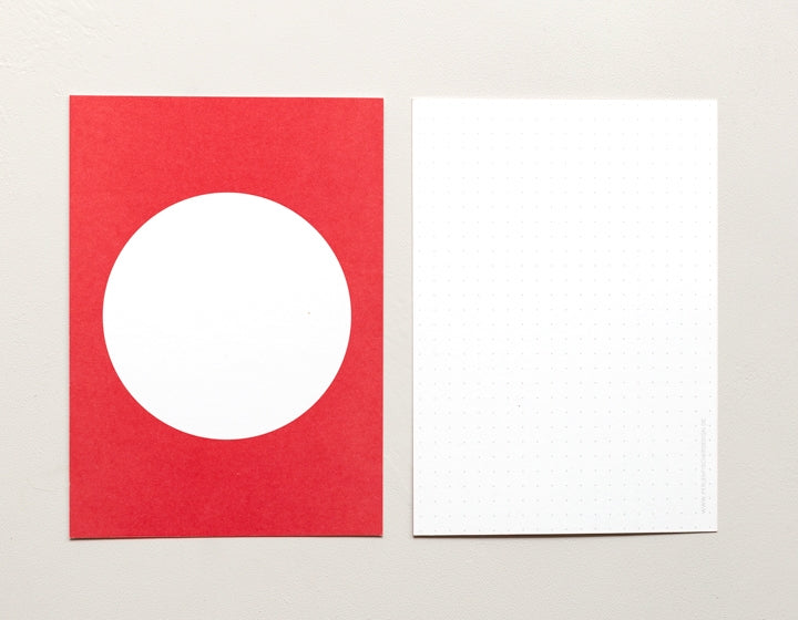 PERLENFISCHER Postkartenset Dot Rot