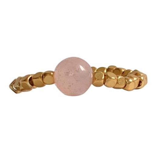 IBU JEWELS Ring Peggy Rose Quartz RH02