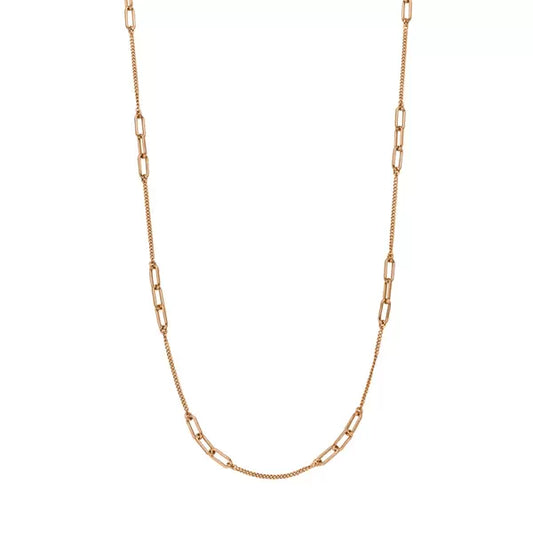 LEAF Halskette Cube Rosegold