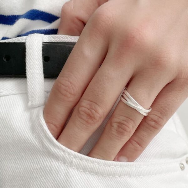 SUSICALA Sophie 3 Twin Ring Sterlingsilber SHAT3-02