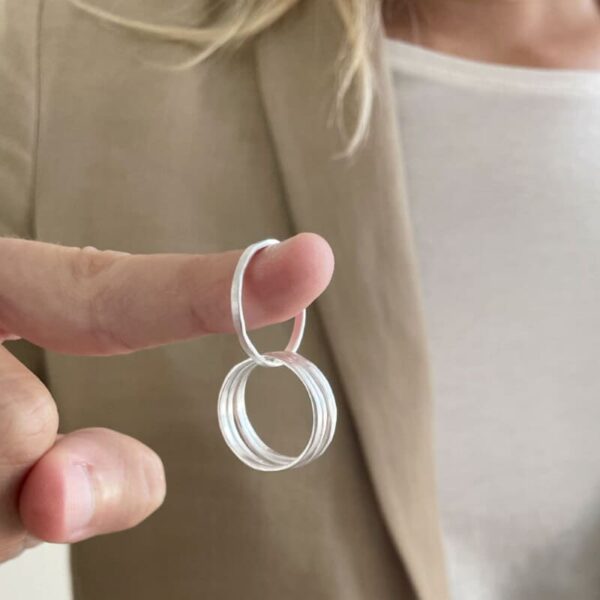 SUSICALA Sophie 5 Twin Ring Sterlingsilber