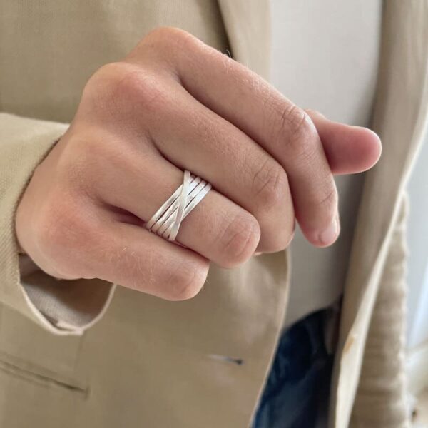 SUSICALA Sophie 5 Twin Ring Sterlingsilber