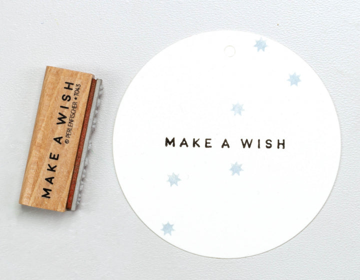 PERLENFISCHER Stempel Make a Wish