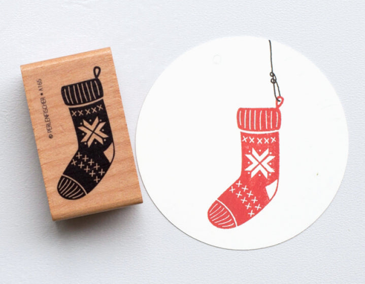 PERLENFISCHER Stempel 196 - Stricksocke