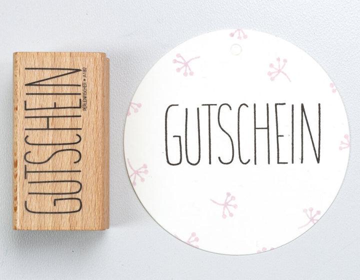 PERLENFISCHER Stempel Gutschein A182