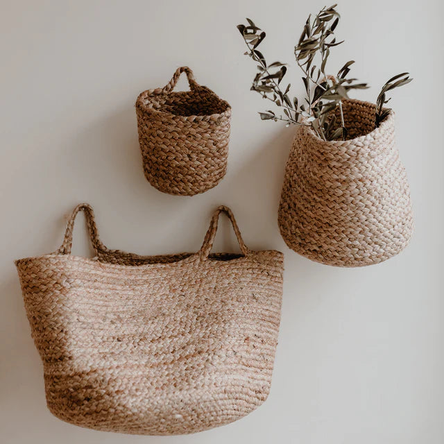 EULENSCHNITT Aufbewahrungskorb aus Jute klein
