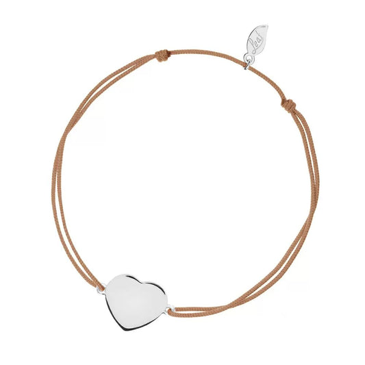 LEAF Glücksbändchen Herz Sterlingsilber