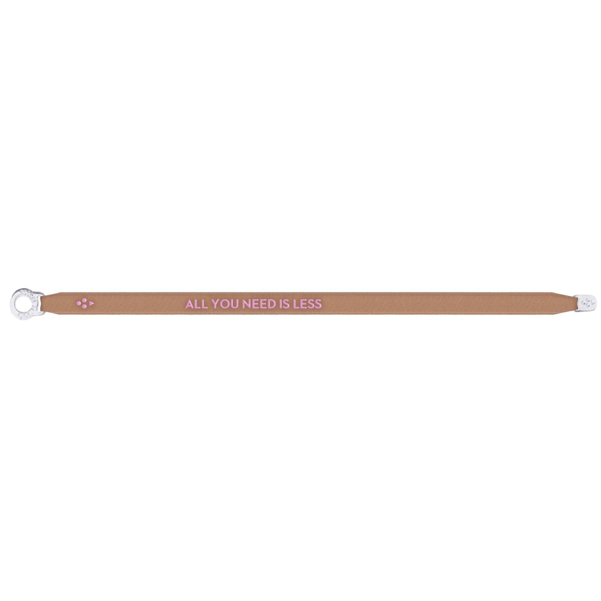 SORBET ISLAND Satin Armband All You Need Is Less - Dark Beige