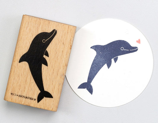 PERLENFISCHER Stempel Delfin