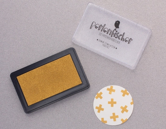 PERLENFISCHER Pigment Stempelkissen Curry