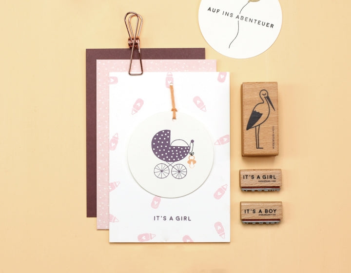 PERLENFISCHER Stempel 64 - Babyflasche
