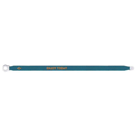 SORBET ISLAND Satin Armband Enjoy Today - Pacificblue