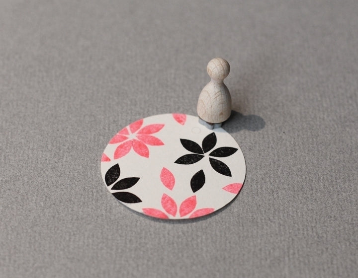 PERLENFISCHER Ministempel 4 - Ellipse