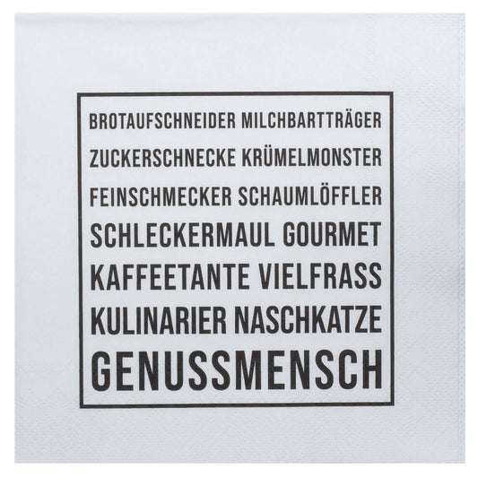 RAEDER DESIGN Papierservietten Genussmensch