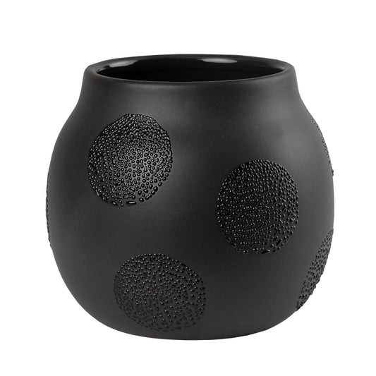 RAEDER DESIGN Kleine Perlenvase schwarz