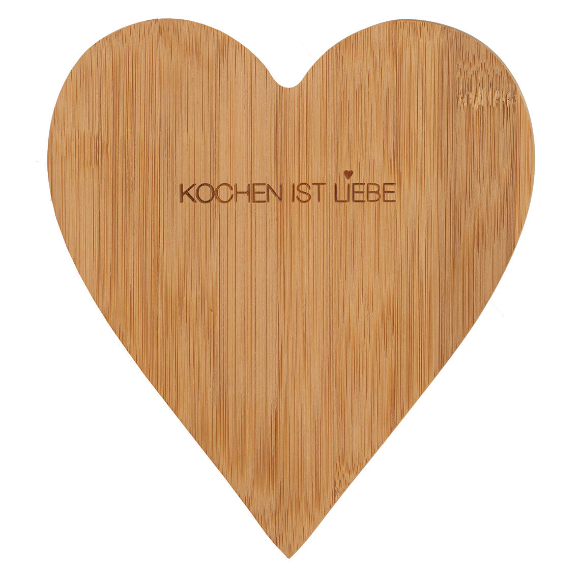 RAEDER DESIGN Bambusherz Kochen ist Liebe