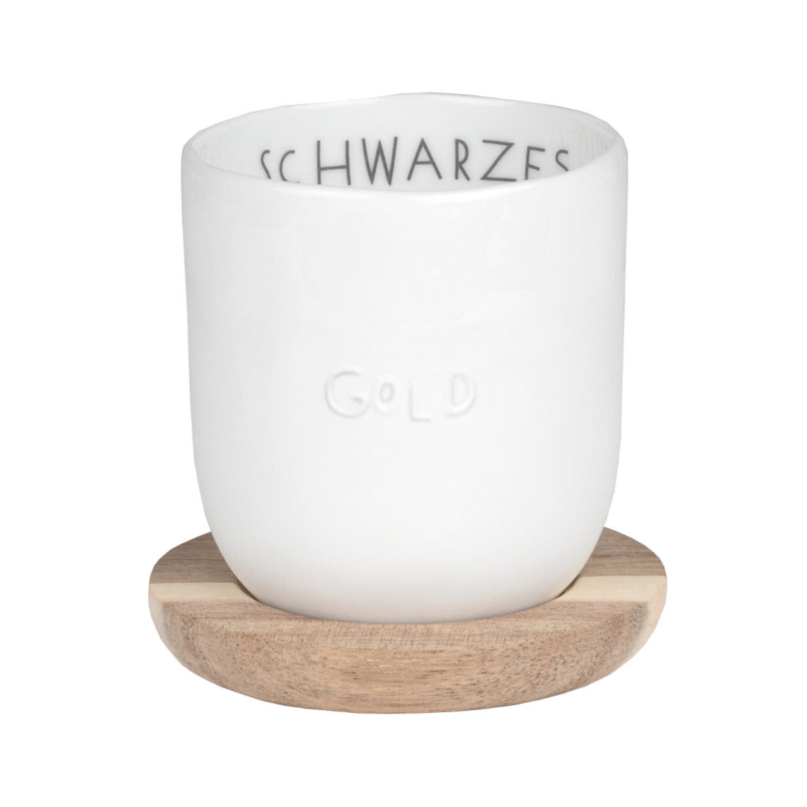 RAEDER DESIGN Guten Morgen Kleiner Becher "Schwarzes Gold"