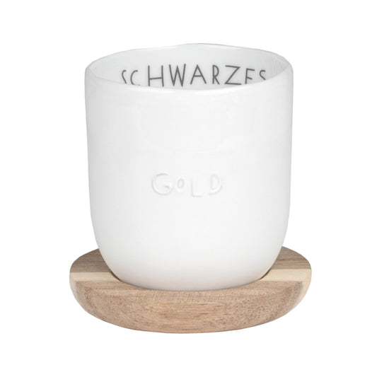 RAEDER DESIGN Guten Morgen Kleiner Becher "Schwarzes Gold"