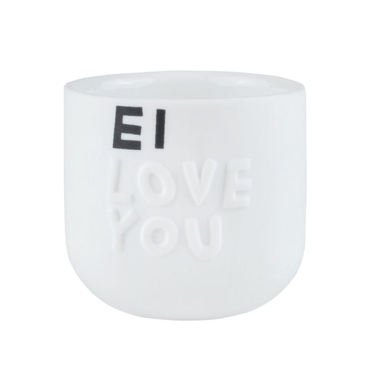 RAEDER Eierbecher Ei love you