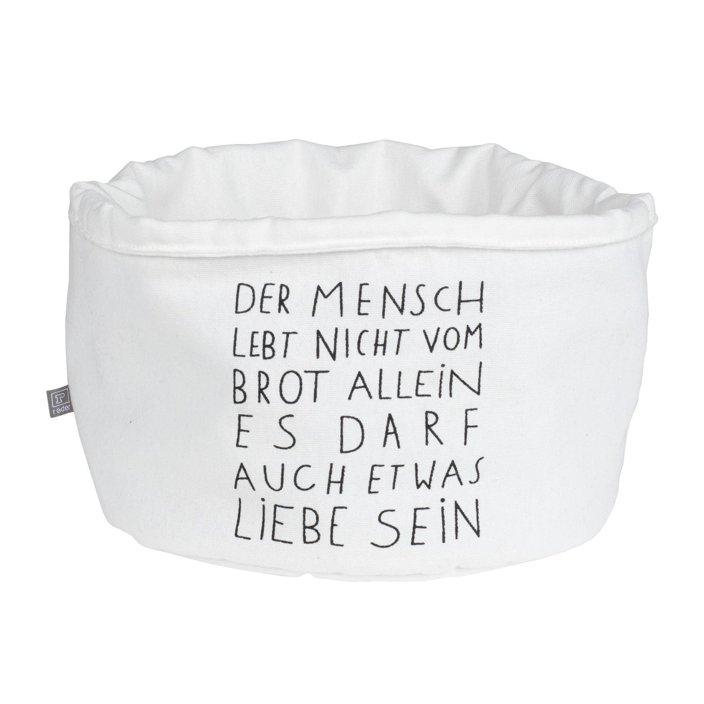 RAEDER DESIGN Brotkorb - Der Mensch lebt nicht von Brot allein
