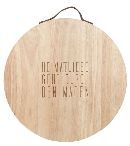 RAEDER DESIGN Schneidebrett Heimatliebe geht durch den Magen