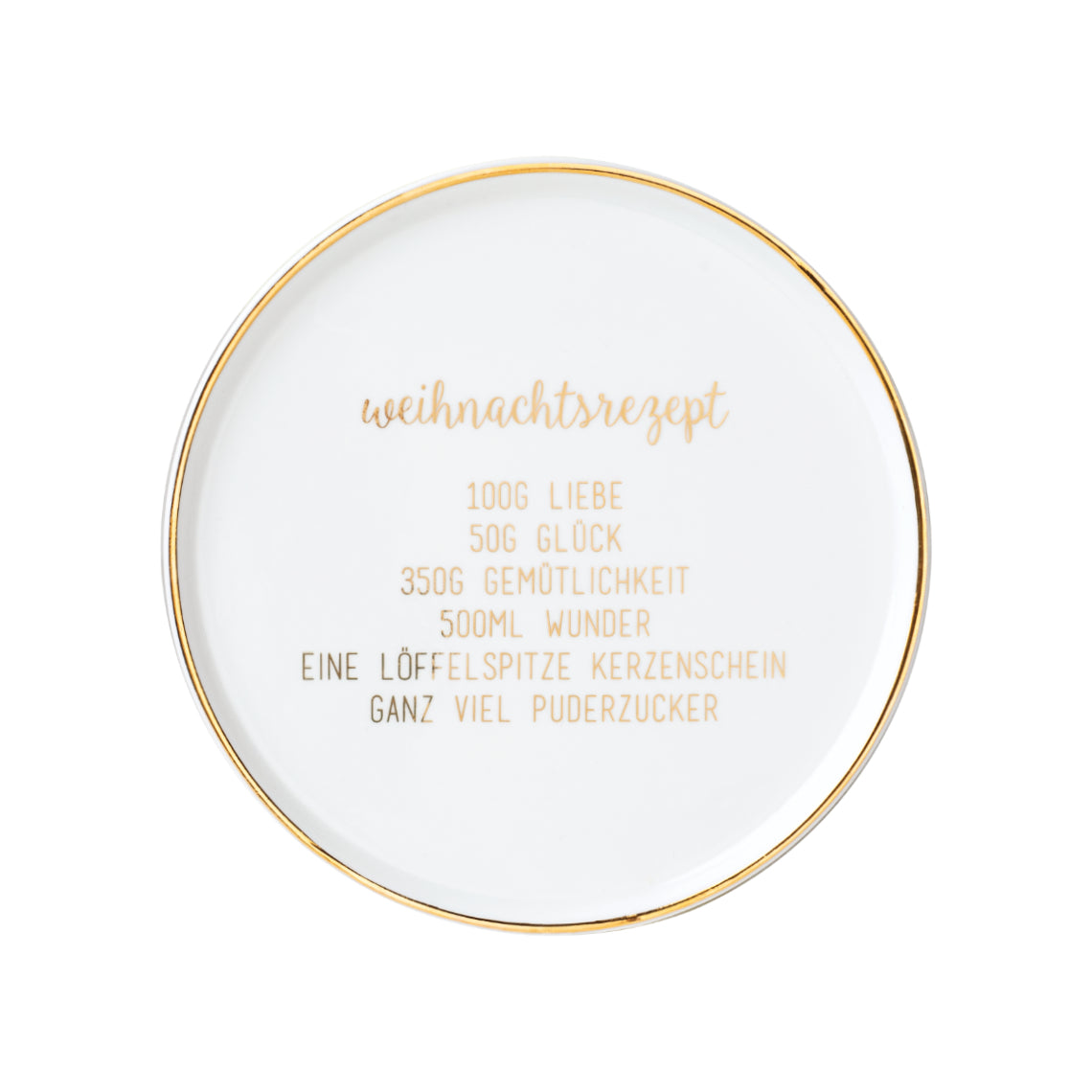 RAEDER DESIGN Wintergenuss Teller Weihnachtsrezept