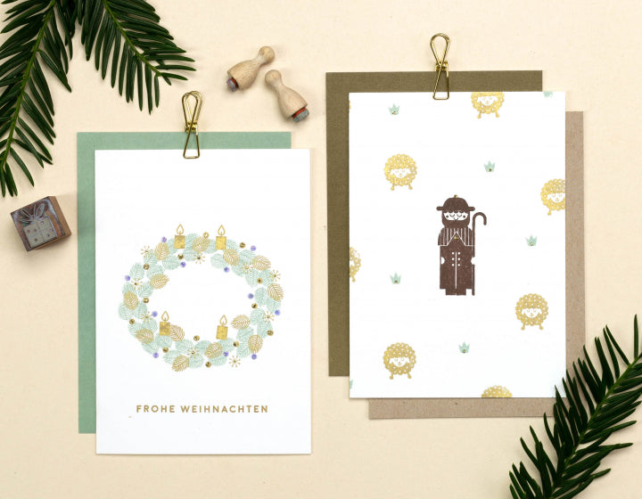 PERLENFISCHER Stempel Frohe Weihnachten T067