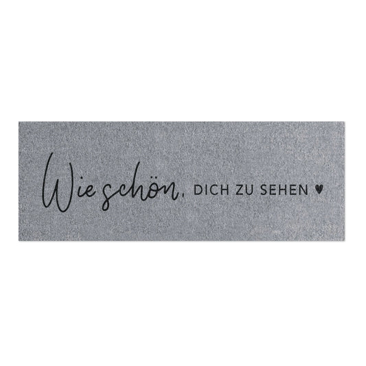 EULENSCHNITT Waschbare kleine Fussmatte - Wie schön Dich zu sehen
