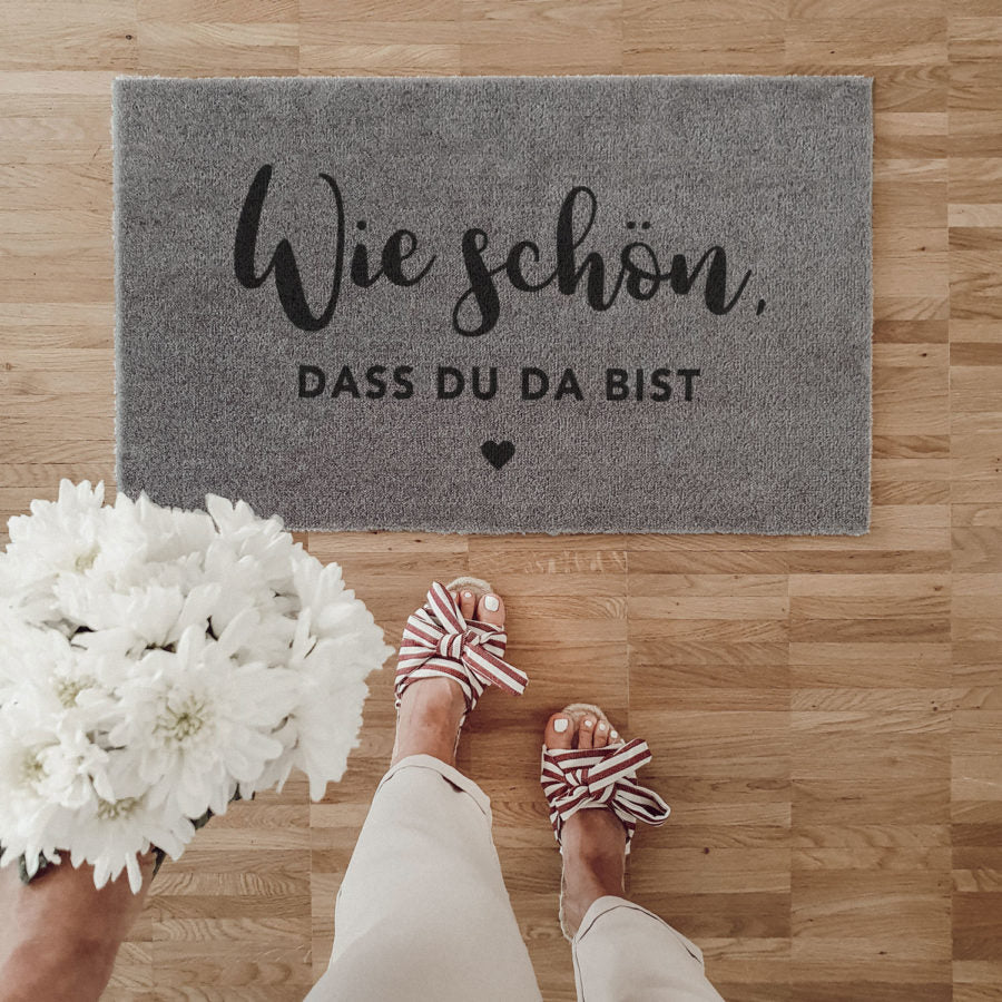 EULENSCHNITT Waschbare Fussmatte Wie schön