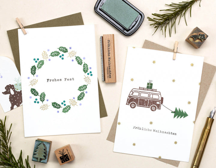 PERLENFISCHER Stempel D016- Tannenbaum groß