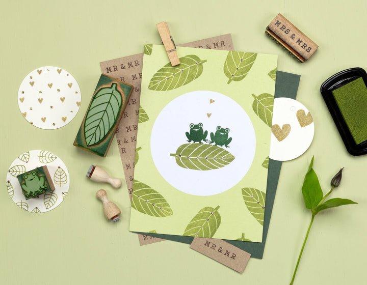 PERLENFISCHER Stempel Frosch