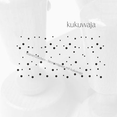 KUKUWAJA Stempel Hintergrundstempel XL Punkte