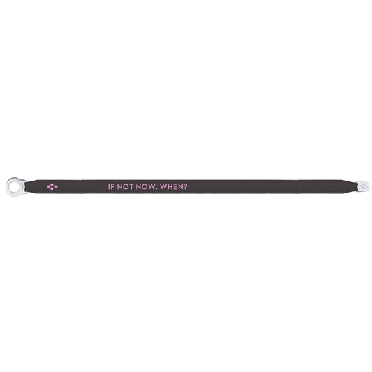 SORBET ISLAND Satin Armband If not now. When? - Dark Grey