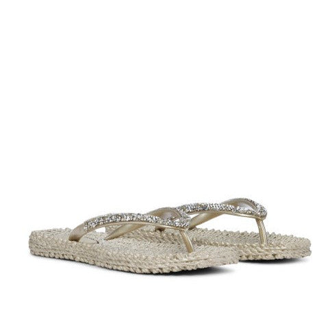 ILSE JACOBSEN Zehentrenner Cheerful - Strass platin