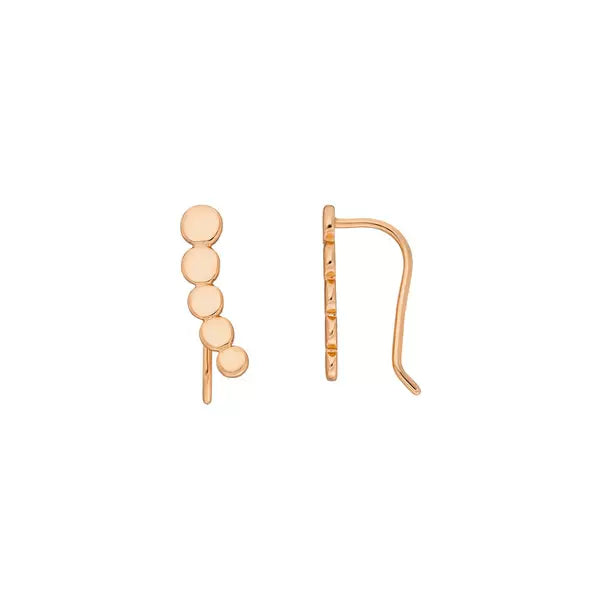 LEAF Earclimber Platelet Rosegold