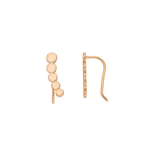 LEAF Earclimber Platelet Rosegold