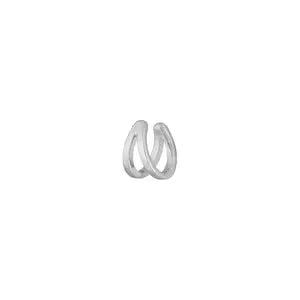 LEAF Earcuff Doubleline Sterlingsilber