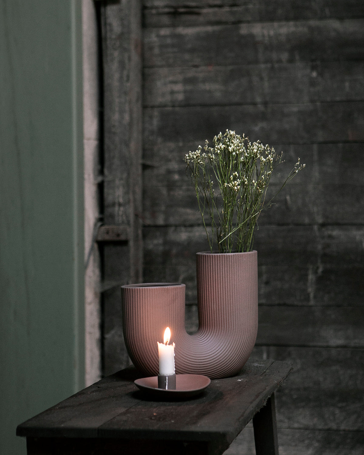 STOREFACTORY Stravalla Vase braun