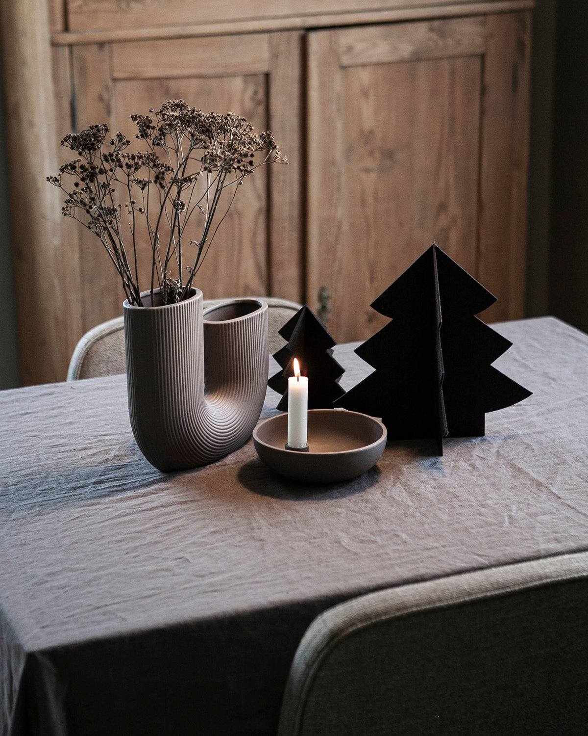 STOREFACTORY Stravalla Vase braun